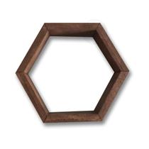 Nicho Hexagonal Marrom 20X23X7 - 5 Unid