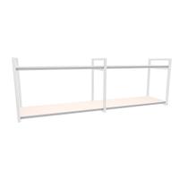 Nicho Industrial 2 Prateleiras Grécia Ferro Branco Tampo Branco 100cm Nicho Industrial 2 Prateleiras Grécia Ferro Branco Tampo Branco 100cm