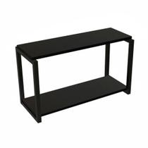 Nicho Industrial Brasforma 2 Prateleiras com Suporte Preto 60x20cm