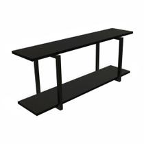Nicho Industrial Brasforma 2 Prateleiras Com Suporte Preto 90x20cm Nicho Industrial Brasforma 2 Prateleiras Com Suporte Preto 90x20cm