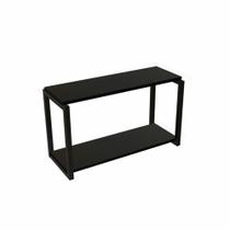 Nicho Industrial Com 2 Prateleiras Brasforma - 60x20cm - Preto Nicho Industrial Com 2 Prateleiras Brasforma - 60x20cm - Preto