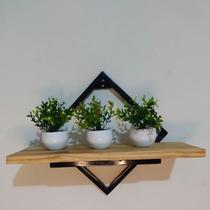 Nicho Industrial Cozinha Prateleira Suspensa Nichos Suporte Pinus