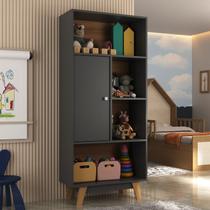Nicho Infantil Organizador 1 Porta 4 Nichos Sara Espresso Moveis