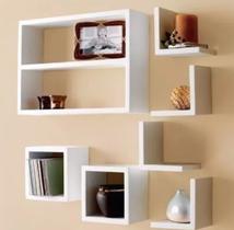 Nicho Kit 7 Prateleira Mdf Branco 10cm Profundidade 100% Mdf - Stoks Balcões