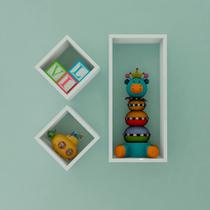 Nicho Kit C/ 3 Peças Organização E Decoração Quarto, Cozinha, Sala, Banheiro, Escritório Liz Fatutto Branco Nicho Kit C/ 3 Peças Organização E Decoração Quarto, Cozinha, Sala, Banheiro, Escritório Liz Fatutto Branco