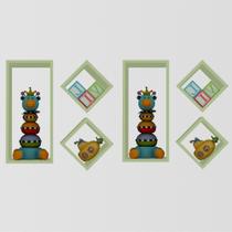 Nicho Kit C/ 6 Peças Organização E Decoração Quarto, Cozinha, Sala, Banheiro, Escritório Liz Fatutto Verde Nicho Kit C/ 6 Peças Organização E Decoração Quarto, Cozinha, Sala, Banheiro, Escritório Liz Fatutto Verde