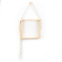 Nicho Macramê Cru 30 X 30 Cm Quadrado Nicho Macramê Cru 30 X 30 Cm Quadrado