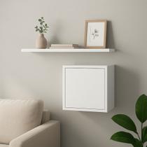 Nicho MDF 25x25x15cm com porta Branco TX 15mm