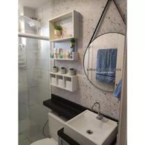 Nicho Mdf Para Banheiro Multiuso Decorativo Já Vai Montado