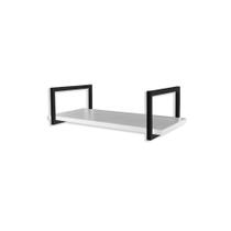 Nicho Metal Industrial Simples 30x20 Branco/Preto 01