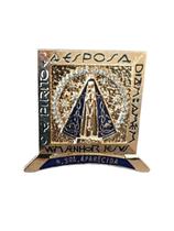 Nicho Metal Nossa Senhora Aparecida Enfeite Mesa Pequeno