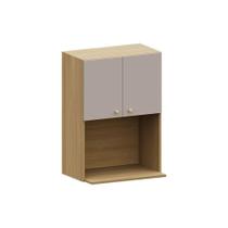 Nicho Micro-ondas 60cm Elegance Luciane Móveis Freijó/cinammon