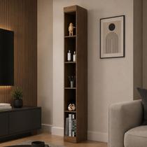 Nicho Modular 217,3x20,5cm Gênova Plus Marrom/Ipê Wood