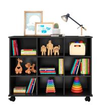 Nicho Organizador 1478 C/ Rodízios Preto Fosco- Qmovi Móveis Nicho Organizador 1478 C/ Rodízios Preto Fosco- Qmovi Móveis