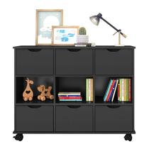 Nicho Organizador 1478 com 6Gavetas Preto - Qmovi