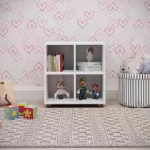 Nicho Organizador 4 Prateleiras Movelbras Branco Nicho Organizador 4 Prateleiras Movelbras Branco