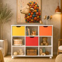 Nicho Organizador com 3 Gavetas Otto Branco - Loja Sheep