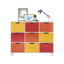Nicho Organizador com 9 Gavetas Coloridas Q Movi