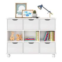 Nicho Organizador com Rodízio e 6 gavetas Branco - FdECOR Nicho Organizador com Rodízio e 6 gavetas Branco - FdECOR