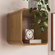 Nicho Organizador Curve Carvalho Xingu - Completa Móveis Nicho Organizador Curve Carvalho Xingu - Completa Móveis