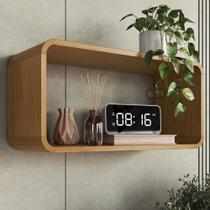 Nicho Organizador Duplo Curve Carvalho Xingu - Completa Móveis Nicho Organizador Duplo Curve Carvalho Xingu - Completa Móveis