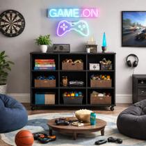 Nicho Organizador Estante Multiuso 9 Nichos Com Rodízios Para Sala, Quarto, Home Office e Brinquedos