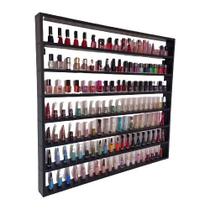 Nicho Organizador Expositor 460 Esmaltes 7 Prateleiras Mdf Preto