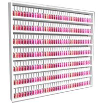 Nicho Organizador Expositor Para Esmaltes 7 Prateleiras Mdf Branco 90x80x7cm Nicho Organizador Expositor Para Esmaltes 7 Prateleiras Mdf Branco 90x80x7cm