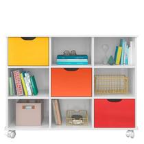 Nicho Organizador Infantil 3 Gavetas Coloridas Qmovi