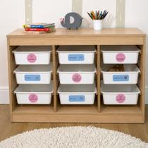 Nicho Organizador Infantil MDF com Bandejas para Brinquedos Móvel Organizador Infantil para Brinquedos em MDF