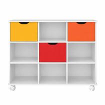 Nicho Organizador Multiuso Infantil Kit 3 Gavetas Liberty Móveis Com Rodizios
