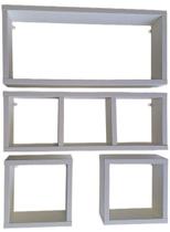 Nicho Organizador Prateleira MDF para decoração kit 04 peças