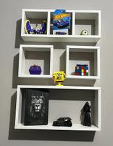 Nicho Organizador Prateleira MDF para decoração kit 04 peças