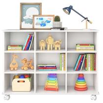 Nicho Organizador Quarto Sala Com 04 Rodízios Com Espaço Para Brinquedos Nicho Organizador Quarto Sala Com 04 Rodízios Com Espaço Para Brinquedos