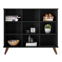 Nicho Organizador Retro 108 x 92,5cm Preto - Qmovi Nicho Organizador Retro 108 x 92,5cm Preto - Qmovi
