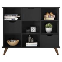 Nicho Organizador Retrô 3 Gavetas Preto - Qmovi Nicho Organizador Retrô 3 Gavetas Preto - Qmovi