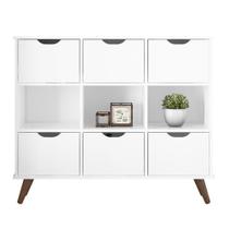 Nicho Organizador Retro Branco com 6 Gavetas Brancas Nicho Organizador Retro Branco com 6 Gavetas Brancas