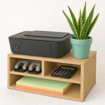 Nicho Organizador Suporte Impressora MDF Cru 45cm Multiuso Nicho Organizador Suporte Impressora MDF Cru 45cm Multiuso