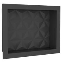 Nicho p/banheiro multi 40 x 30 preto cozimax Nicho p/banheiro multi 40 x 30 preto cozimax