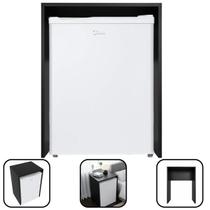 Nicho Para Adega Aparador Frigobar 68x55x52cm MDF Preto Nicho Para Adega Aparador Frigobar 68x55x52cm MDF Preto