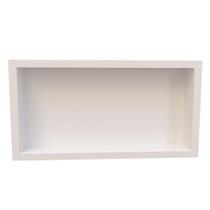 Nicho Para Banheiro E Cozinha Parede Shampoo Embutir 33x63cm Preto