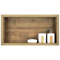 Nicho Para Banheiro Em Porcelanato Porta Shampoo Sabonete Organizador (Madeirado 60) Nicho Para Banheiro Em Porcelanato Porta Shampoo Sabonete Organizador (Madeirado 60)