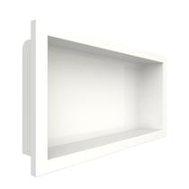 Nicho para Banheiro Mármore Sintético 63x10x33cm Branco Nicho para Banheiro Mármore Sintético 63x10x33cm Branco