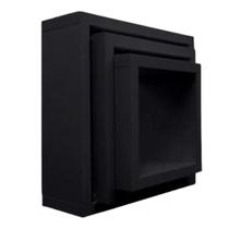 Nicho para banheiro Minimalista parede madeira decorativo - Preto