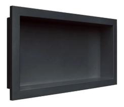 Nicho Para Banheiro Modelo Tipo Porcelanato Parede Embutir 30x60cm Preto Nicho Para Banheiro Modelo Tipo Porcelanato Parede Embutir 30x60cm Preto