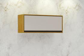 Nicho Para Cozinha 1 Porta Basculante - Eduarda-Cinamomo/Off White - CHF Móveis