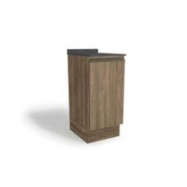 Nicho para Cozinha Maxxi G741 c/ Tampo 40cm Nogal/Cinzel - Kappesberg Nicho para Cozinha Maxxi G741 c/ Tampo 40cm Nogal/Cinzel - Kappesberg