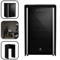 Nicho Para Frigobar Adega Cervejeira MDF Preto 87x55x52cm