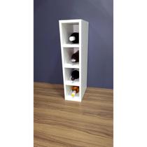 Nicho para garrafas adega de vinho 4 lugares 100% MDF 15cm Entregue montado