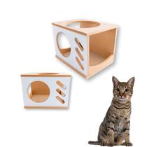 Nicho Para Gato 1pç Montado Acompanha Kit Fixação Casa para Gato TeVe Nicho Para Gato 1pç Montado Acompanha Kit Fixação Casa para Gato TeVe